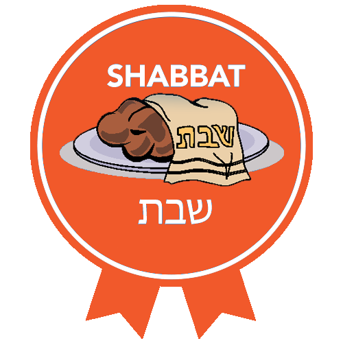RTFH Badges Shabbat with ribbon