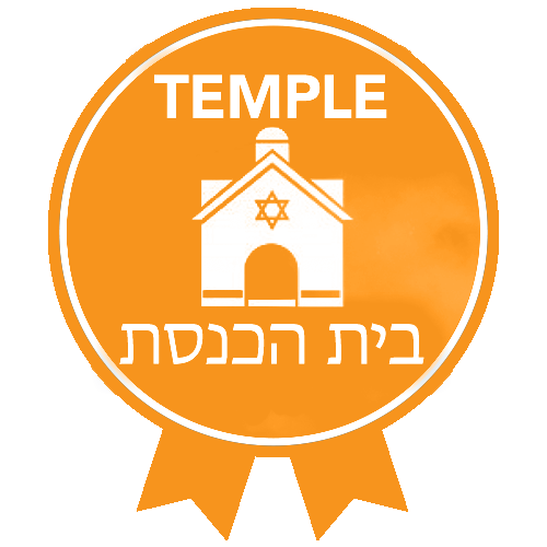 RTFH Badges Temple with ribbon